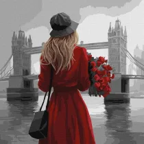 Ideyka Malowanie po numerach - Mglisty Londyn 40x40cm