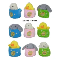 Zwierz�tko wielkanocne w koszyczku 13cm MIX Sun-Day