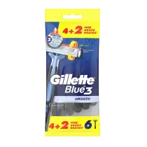 Gillette Blue3 Smooth jednorazowe maszynki do golenia 6 szt.