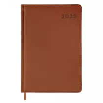 Easy Stationery Kalendarz ksikowy 2025 A5 brzowy EASY