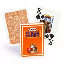 Texas Poker Hold Em Jumbo Index, karty pomaraczowe Modiano