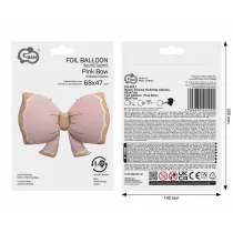 Godan Balon foliowy Kokarda r�owa 68x47cm