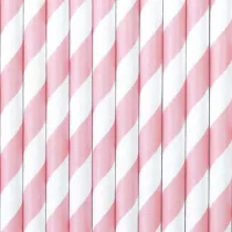 PartyDeco S�omki papierowe ro�owe 9.5cm 10 szt.