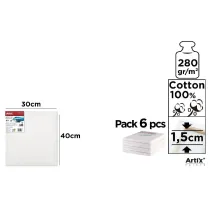 Artix Podobrazie 30x40x1,5cm 280G/m2 (6 szt)