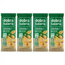 Dobra Kaloria Baton owocowy chrupicy orzech Zestaw 4 x 35 g