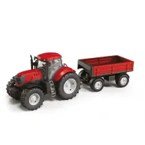 Traktor Adriatic z przyczep� czerwony Baczek