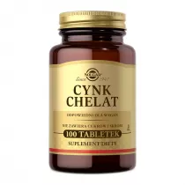Solgar Cynk chelat - suplement diety 100 tab.