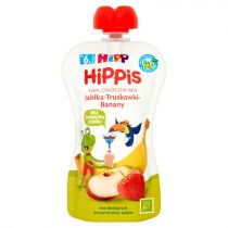 Hipp Mus owocowy Jabłka-Truskawki-Banany po 6. miesiącu 100 g Bio