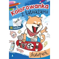 Kolorowanka z tatuaami. Skatepark