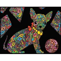 Kolorowanka welwetowa Colorvelvet 47x35 cm Chihuahua