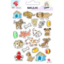 All4Kids Naklejki dla dzieci Co robi pies