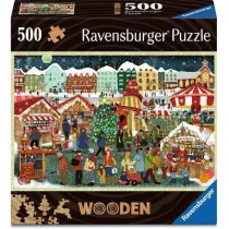 Puzzle drewniane 500 el. Jarmark witeczny Ravensburger