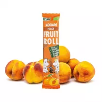 Moomin elki w paskach do rolowania Fruitrol, brzoskwinia 12 g Bio