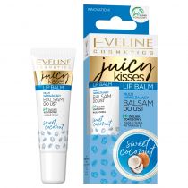 Eveline Cosmetics Juicy Kisses Lip Balm multi nawilżający balsam do ust Sweet Coconut 12 ml