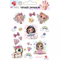 Tatuae zmywalne dla dzieci Baletnica ksiniczka All4Kids