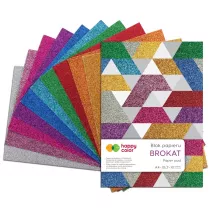 Happy Color Blok z motywami BROKAT, 10 kolorw, A4, 150g, 10 arkuszy