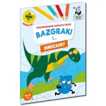 Bazgraki i... dinozaury. Kolorowanie wedug kodu. Kapitan Nauka