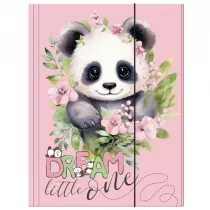 Teczka z gumk A4 Panda 10 DERFORM