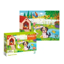 Puzzle Pies i kurczaki 30el Dodo
