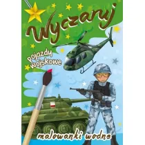 Wyczaruj pojazdy wojskowe. Malowanki wodne