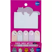 Panta Plast Karteczki samoprzylepne i zak�adki indeksuj�ce Cute Cat 6 wzor�w