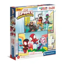 Puzzle 2x20 el. SuperColor. Spidey and Friends Clementoni