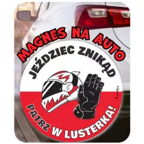 Henry Magnes na auto PATRZ W LUSTERKA