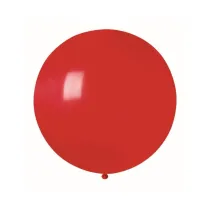 Godan Balon pastelowy czerwony kula 80cm