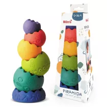 Piramida sensoryczna pastelowa Hencz Toys