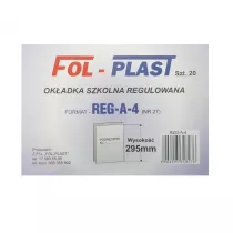 Fol-Plast Okadka na podrcznik A4 regulowana NR 27 20 szt.