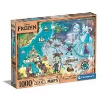 Puzzle 1000 el. Story maps. Frozen Clementoni