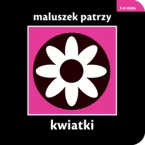 Maluszek patrzy kwiatki