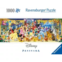 Puzzle 1000 Panorama Postacie Disney Ravensburger
