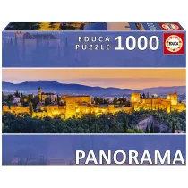 Puzzle 1000 el. Alhambra / Grenada / Hiszpania (panorama) Educa