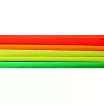 Happy Color Bibu�a marszczona MIX fluo, 4 kolory, 25x200 cm, 5 rolek 25 x 200 cm