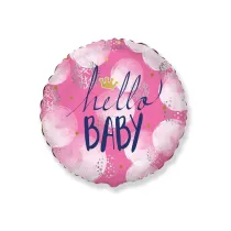 Balon foliowy Hello Baby Girl 45cm