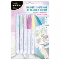 Derform Kidea Markery pastelowe do tkanin i obuwia 5 szt.