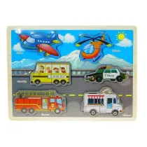 Puzzle drewniane Pojazdy Adar