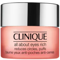 Clinique All About Eyes Rich Cream bogaty krem redukujcy sice pod oczami opuchlizn oraz linie i drobne zmarszczki 15 ml