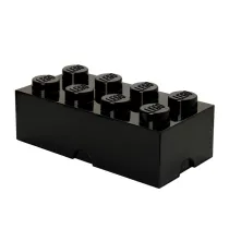 Pojemnik klocek LEGO Brick 8 Czarny