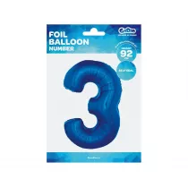 Godan Balon foliowy cyfra 3 FG-C85N3 92 cm niebieski