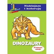 Dinozaury. Naklejam i koloruj�
