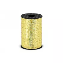 PartyDeco Wst��ka plastikowa z�ota 5mm x 225m 225 m