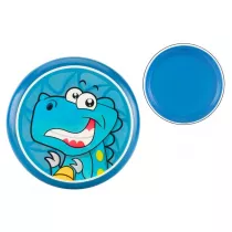 Frisbee z Dinozaurem niebieski 20cm LeanToys