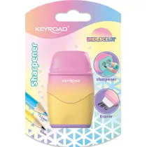 Temperwka plastikowa KEYROAD z gumk opalizujca podwjna blister 1szt.mix