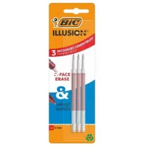 Wk�ad �elowy Illusion 0,7mm czerwony 3 szt BIC