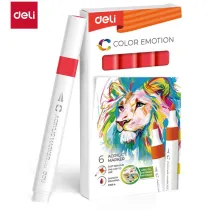 Deli Marker akrylowy red