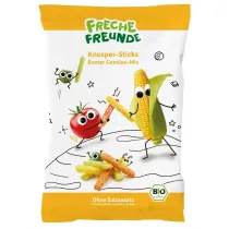 Freche Freunde Chrupki kukurydziano-warzywne od 1 roku 30 g Bio