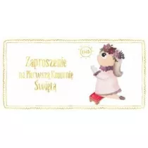 Henry Zaproszenie Komunia Dziewczynka Zoty 10 szt.