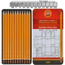 Koh-I-Noor Zestaw owkw grafitowych seria 1500 12 szt.